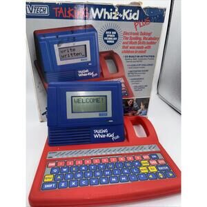 Vintage VTech Talking Whiz Kid Plus Learning Computer 1991 w/ Original Box Works